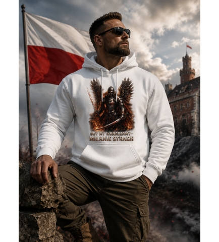 BLUZA Z KAPTUREM PATRIOTYCZNI Milknie Strach